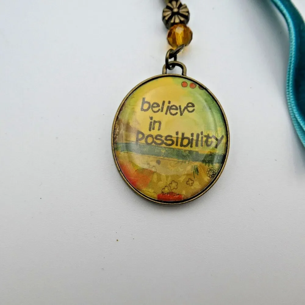 Kelly Rae Roberts / DEMDACO Key Fob Tassel NWT Believe in Possibility
